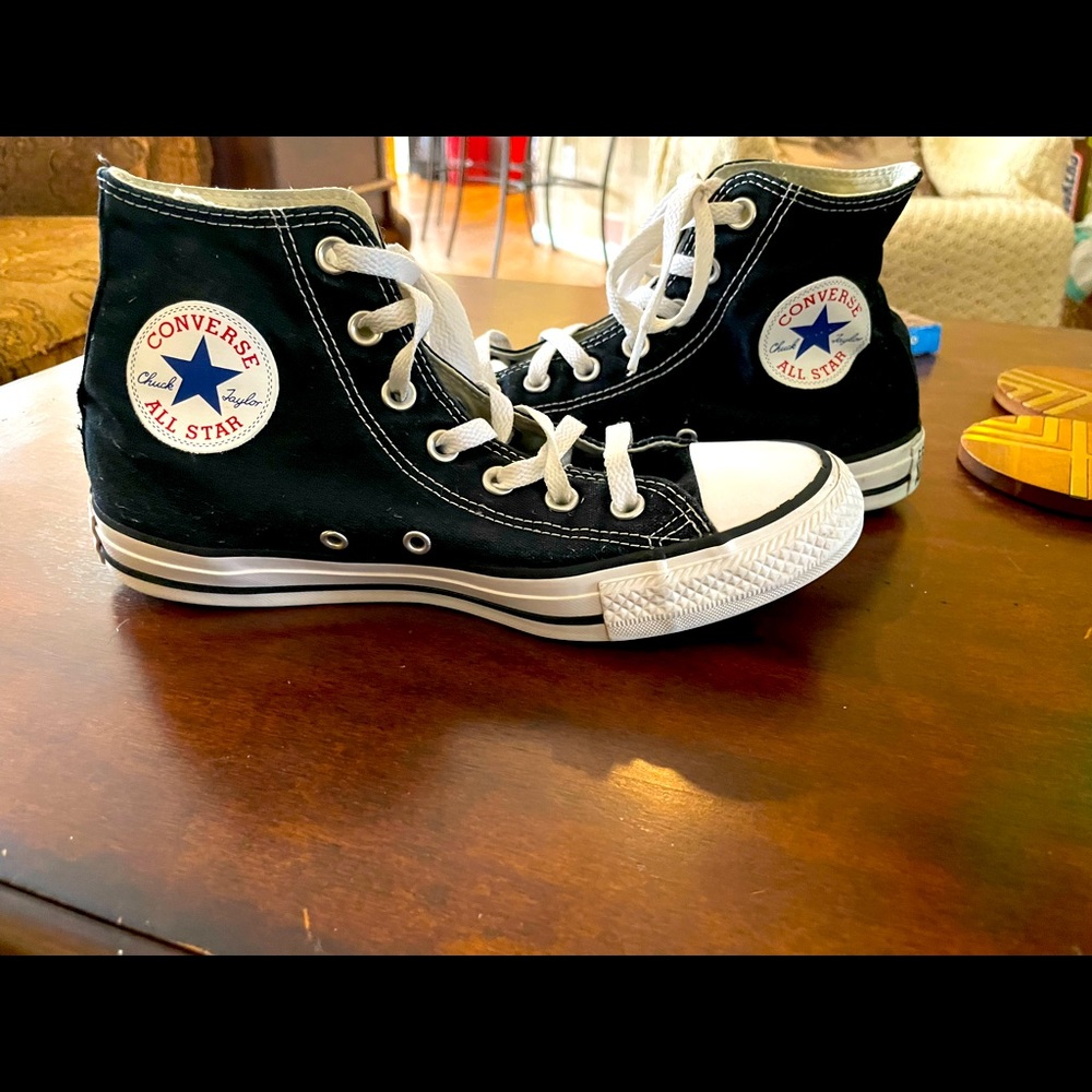 black high top converse